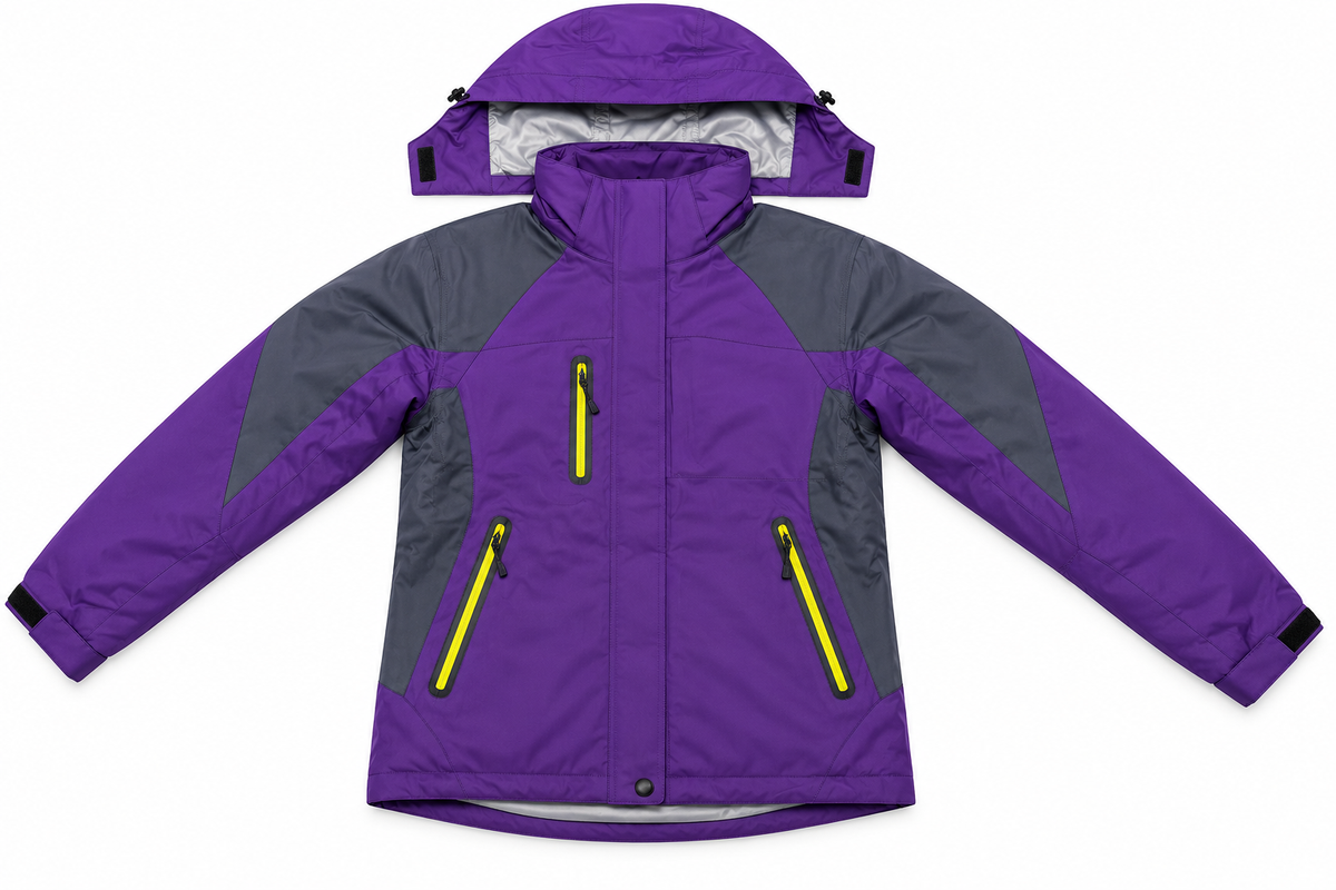 unisex 3 in 1 hooded jacket with removable fleece lining & zip pockets – 6 color