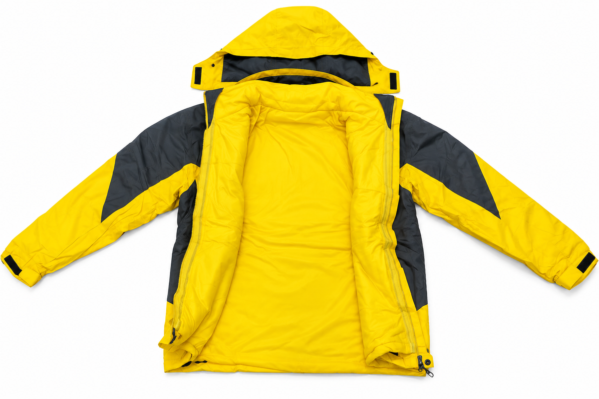 unisex 3 in 1 hooded jacket with removable fleece lining & zip pockets – 6 color