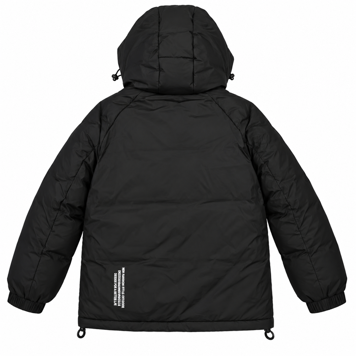 Men’s Waterproof Puffer Jacket Hooded Warm Windproof Winter Coat – Ivory, Grey & Black